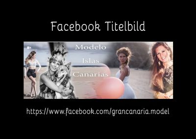 Facebook Titelbild eines Models