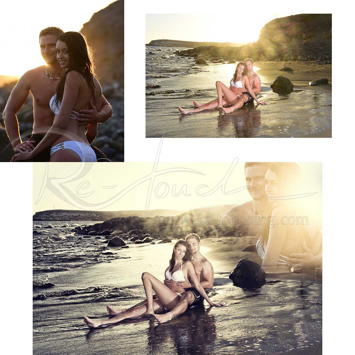 making of einer romantischen Collage