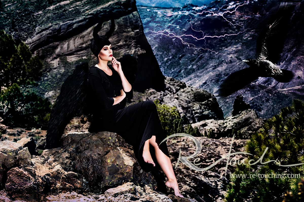 Fantasy Fotocollage Maleficent